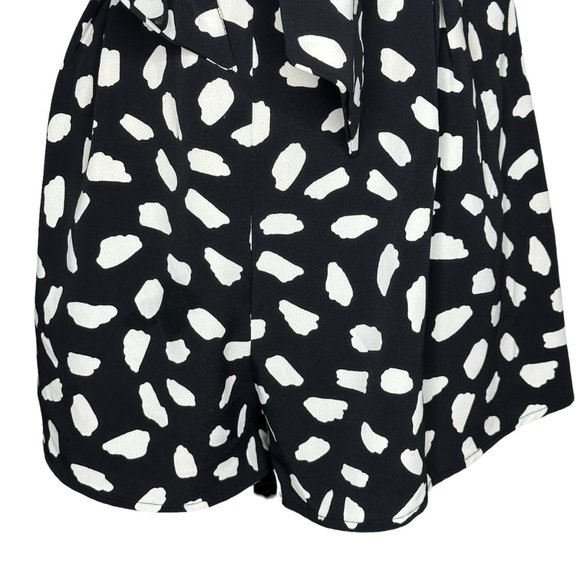 The Impeccable Pig Romper Womens Size Large Strapless Black Cream - Picture 4 of 14